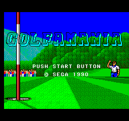 Golf Mania Title Screen